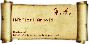 Hölczl Arnold névjegykártya